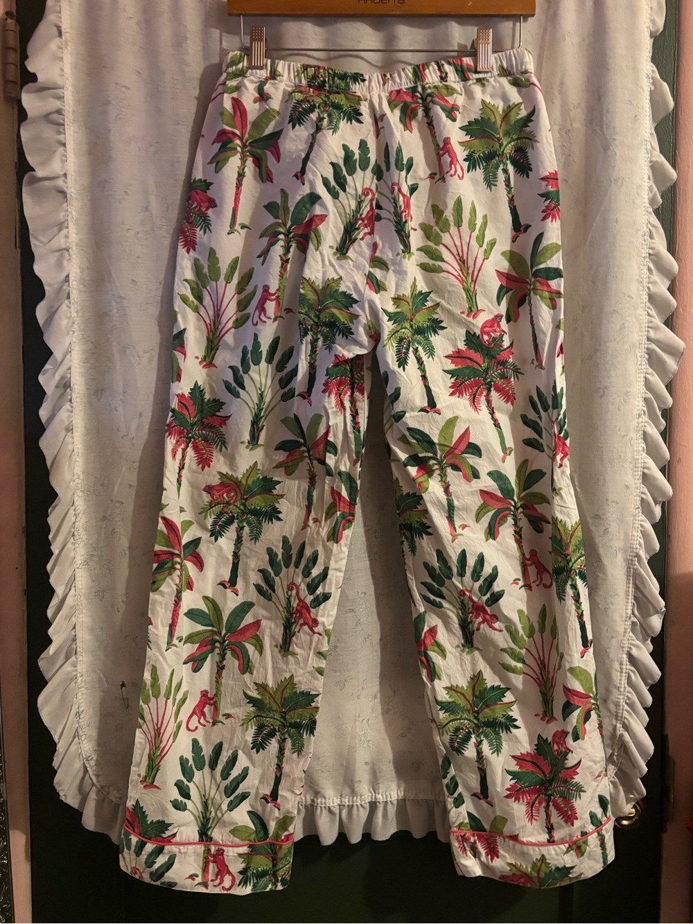Printfresh White Shirt with Green and Pink Tropical Print - Picture 8 of 14